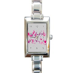 Blot-02 Rectangle Italian Charm Watch by nateshop