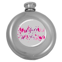 Blot-02 Round Hip Flask (5 Oz) by nateshop