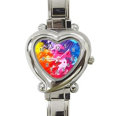 Colorful-100 Heart Italian Charm Watch