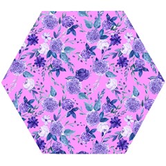 Violet-02 Wooden Puzzle Hexagon by nateshop