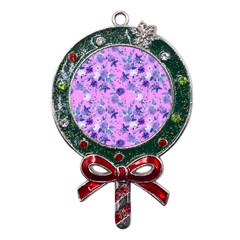 Violet-02 Metal X mas Lollipop With Crystal Ornament by nateshop