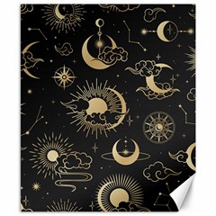 Asian Seamless Pattern With Clouds Moon Sun Stars Vector Collection Oriental Chinese Japanese Korean Canvas 8  X 10  by pakminggu