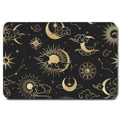 Asian Seamless Pattern With Clouds Moon Sun Stars Vector Collection Oriental Chinese Japanese Korean Large Doormat