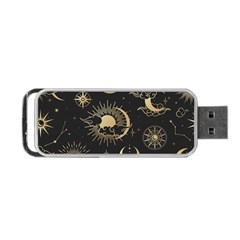 Asian Seamless Pattern With Clouds Moon Sun Stars Vector Collection Oriental Chinese Japanese Korean Portable Usb Flash (one Side) by pakminggu