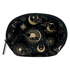 Asian Seamless Pattern With Clouds Moon Sun Stars Vector Collection Oriental Chinese Japanese Korean Accessory Pouch (Medium)