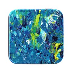 Painting-01 Square Metal Box (black) by nateshop