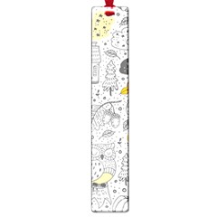 Doodle Seamless Pattern With Autumn Elements Large Book Marks by pakminggu