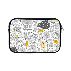 Doodle Seamless Pattern With Autumn Elements Apple Ipad Mini Zipper Cases by pakminggu