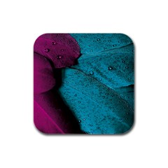 Plumage Rubber Square Coaster (4 Pack) by nateshop