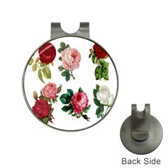 Roses-white Hat Clips With Golf Markers by nateshop