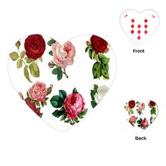 Roses-white Playing Cards Single Design (heart) by nateshop