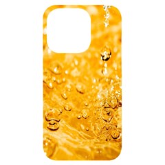 Water-gold Iphone 14 Pro Black Uv Print Case