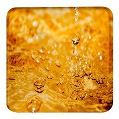 Water-gold Square Glass Fridge Magnet (4 Pack)