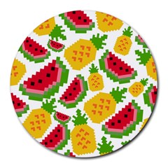 Watermelon -12 Round Mousepad by nateshop
