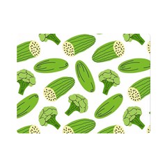 Vegetable Pattern With Composition Broccoli Premium Plush Fleece Blanket (mini) by pakminggu