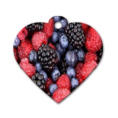 Berries-01 Dog Tag Heart (two Sides) by nateshop