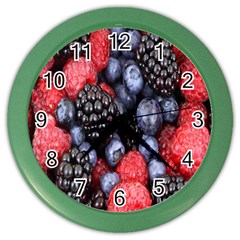 Berries-01 Color Wall Clock by nateshop