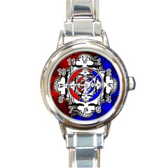 The Grateful Dead Round Italian Charm Watch by Grandong