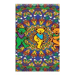 Dead Dancing Bears Grateful Dead Pattern Shower Curtain 48  X 72  (small)  by Grandong