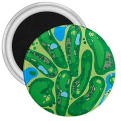 Golf Course Par Golf Course Green 3  Magnets