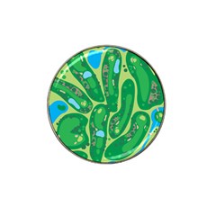 Golf Course Par Golf Course Green Hat Clip Ball Marker (4 Pack)