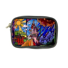 Beauty Stained Glass Castle Building Coin Purse by Cowasu