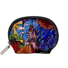 Beauty Stained Glass Castle Building Accessory Pouch (small) by Cowasu