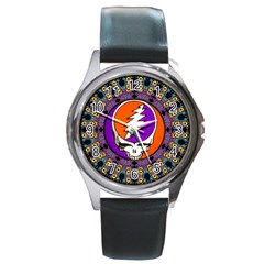 Gratefuldead Grateful Dead Pattern Round Metal Watch