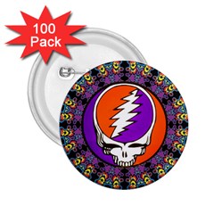 Gratefuldead Grateful Dead Pattern 2 25  Buttons (100 Pack) 