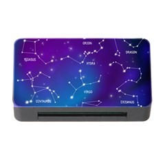 Realistic Night Sky With Constellations Memory Card Reader With Cf by Cowasu