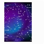 Realistic Night Sky With Constellations Small Garden Flag (Two Sides) Back