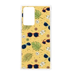 Seamless Pattern Of Sunglasses Tropical Leaves And Flower Samsung Galaxy Note 20 Ultra Tpu Uv Case by Bedest