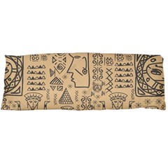 Aztec Tribal African Egyptian Style Seamless Pattern Vector Antique Ethnic Body Pillow Case (Dakimakura)