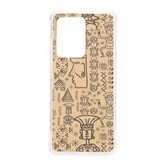 Aztec Tribal African Egyptian Style Seamless Pattern Vector Antique Ethnic Samsung Galaxy S20 Ultra 6.9 Inch TPU UV Case