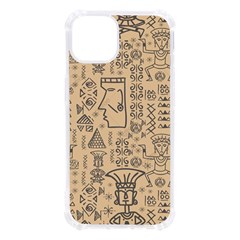 Aztec Tribal African Egyptian Style Seamless Pattern Vector Antique Ethnic Iphone 13 Tpu Uv Print Case