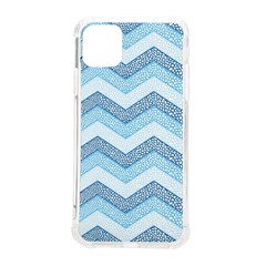 Seamless Pattern Of Cute Summer Blue Line Zigzag Iphone 11 Pro Max 6 5 Inch Tpu Uv Print Case by Bedest