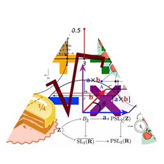 Mathematics Formula Physics School Wooden Puzzle Triangle by Bedest