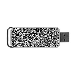 Flame Fire Pattern Digital Art Portable Usb Flash (two Sides) by Bedest