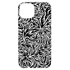 Flame Fire Pattern Digital Art Iphone 14 Black Uv Print Case by Bedest