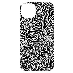 Flame Fire Pattern Digital Art Iphone 14 Plus Black Uv Print Case by Bedest