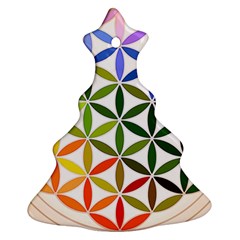 Mandala Rainbow Colorful Christmas Tree Ornament (two Sides)