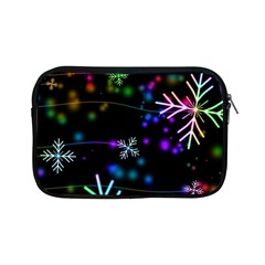 Snowflakes Snow Winter Christmas Apple Ipad Mini Zipper Cases by Bedest