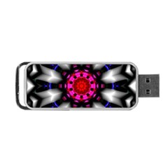 Kaleidoscope-round-metal Portable Usb Flash (two Sides) by Bedest