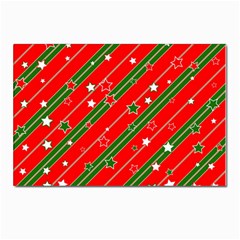 Christmas-paper-star-texture     - Postcards 5  X 7  (pkg Of 10)