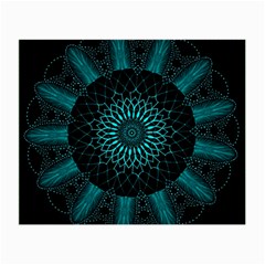 Ornament-district-turquoise Small Glasses Cloth by Bedest