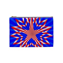 Star-explosion-burst-usa-red Cosmetic Bag (medium) by Bedest