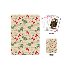 Christmas-paper-scrapbooking-- Playing Cards Single Design (mini) by Bedest