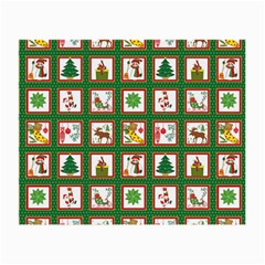 Christmas-paper-christmas-pattern Small Glasses Cloth (2 Sides)