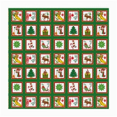 Christmas-paper-christmas-pattern Medium Glasses Cloth