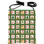 Christmas-paper-christmas-pattern Shoulder Sling Bag Front
